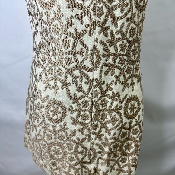 The Limited The Finest Collection Vintage Tan and Cream Embroidered Vest Size XS - Picture 8 of 13